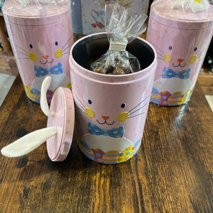 Boîte Métallique Lapin Rose - Chocolats François Doucet