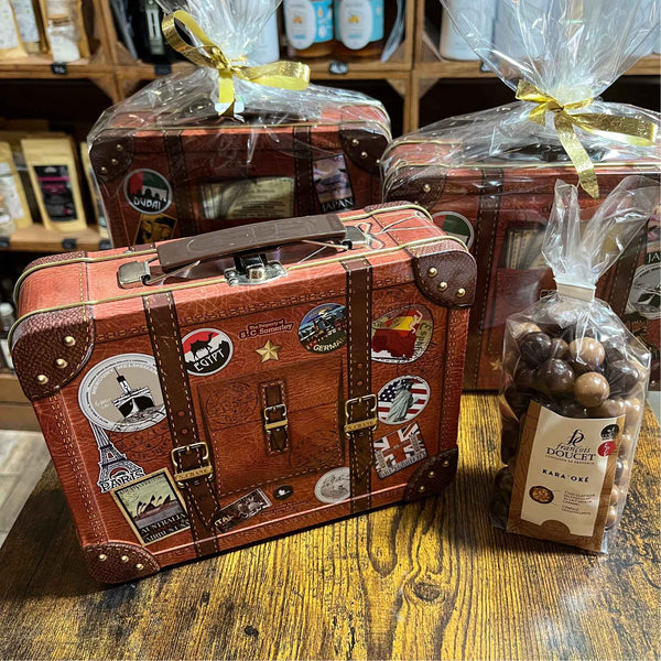 Metal Travel Suitcase Box - François Doucet Chocolates