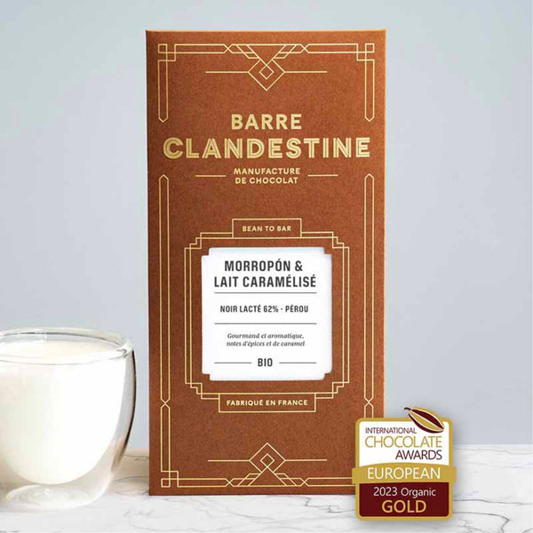 Chocolat Morropо́n et Lait Caramélisé - Barre Clandestine