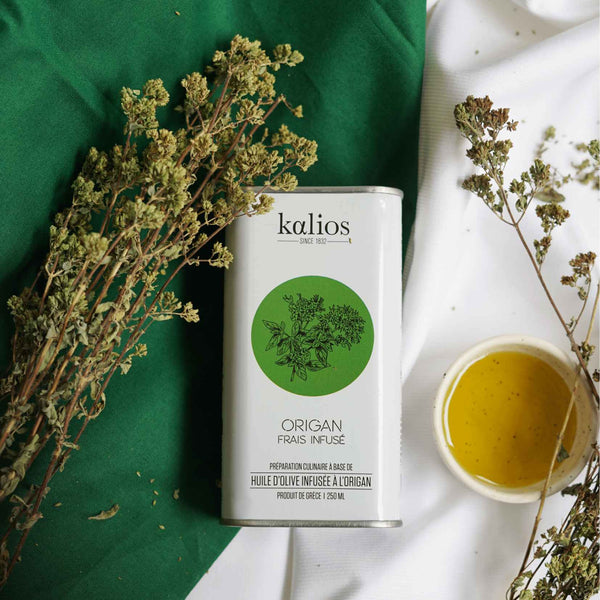 Olivenöl mit frisch angereichertem Oregano – Kalios