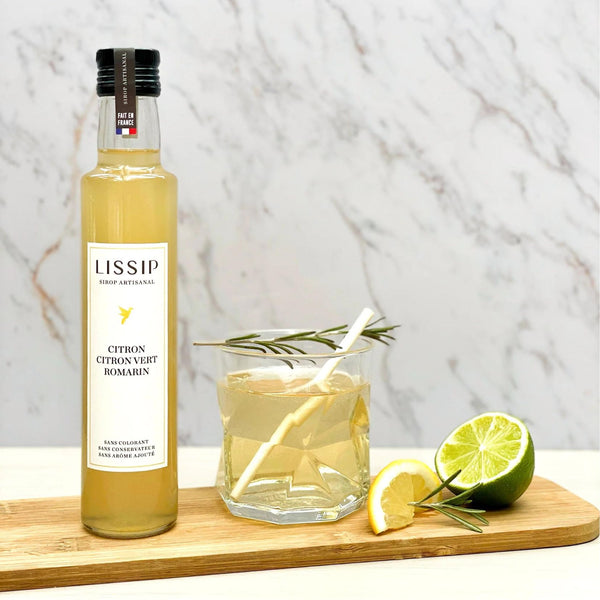 Lemon Lime Rosemary Syrup 25cl - Lissip