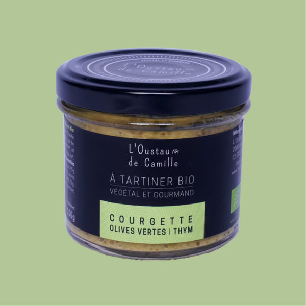 Bio-Aufstriche, Zucchini, grüne Oliven, herzhaft – L'Oustau de Camille