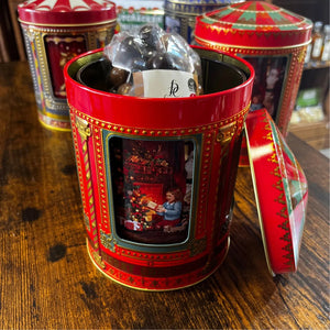 Boîte Métallique Carrousel Père Noël - Chocolats François Doucet