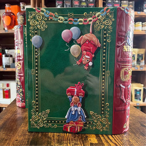 Boîte Métallique Livre Noël Souris - Chocolats et Étoiles à la Cannelle