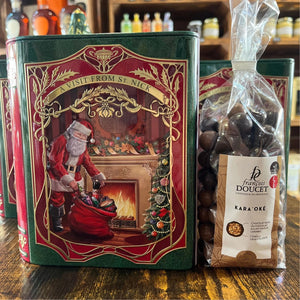 Boîte Métallique Livre Père Noël petit modèle - Chocolats François Doucet