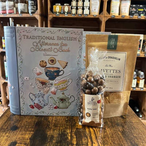 Boîte Métallique Livre Thé - Chocolats et Navettes