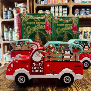 Boîte Métallique Voiture du Père Noël - Chocolats François Doucet