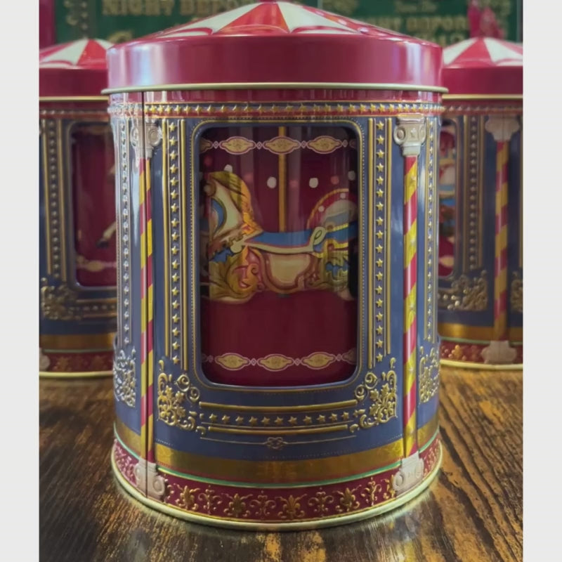 Boîte Métallique Carrousel Chevaux - Chocolats François Doucet
