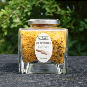 Sel Exotique 300g - Gros Sel de Camargue aux Épices Indiennes et Noix de Coco - Le Goût