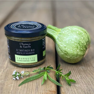 Tartinables Bio Courgette Olives Vertes Sarriette - L'Oustau de Camille