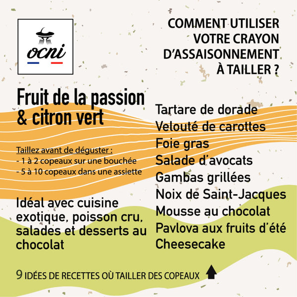 Organic Passion Fruit and Lime Seasoning Pencil - OCNI