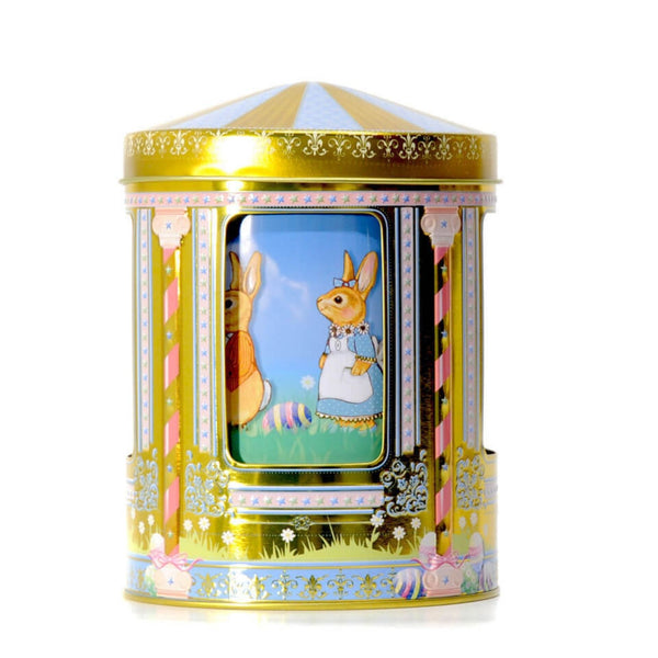 Rabbit Carousel Metal Box - François Doucet Chocolates