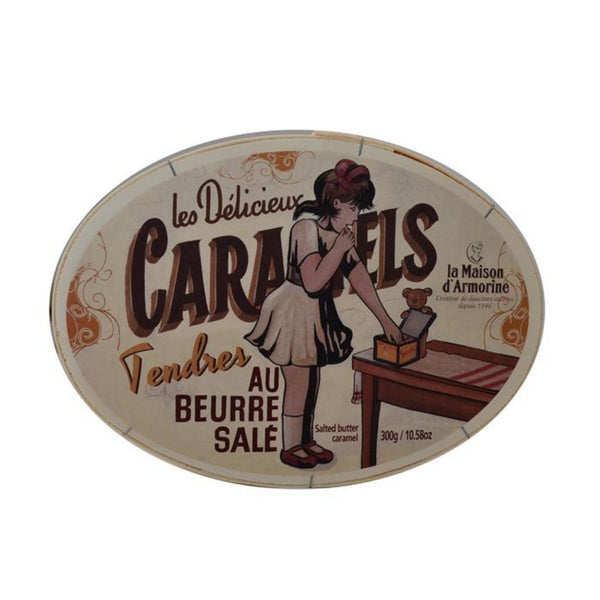 Oval box of soft caramels 300g – La Maison d’Armorine