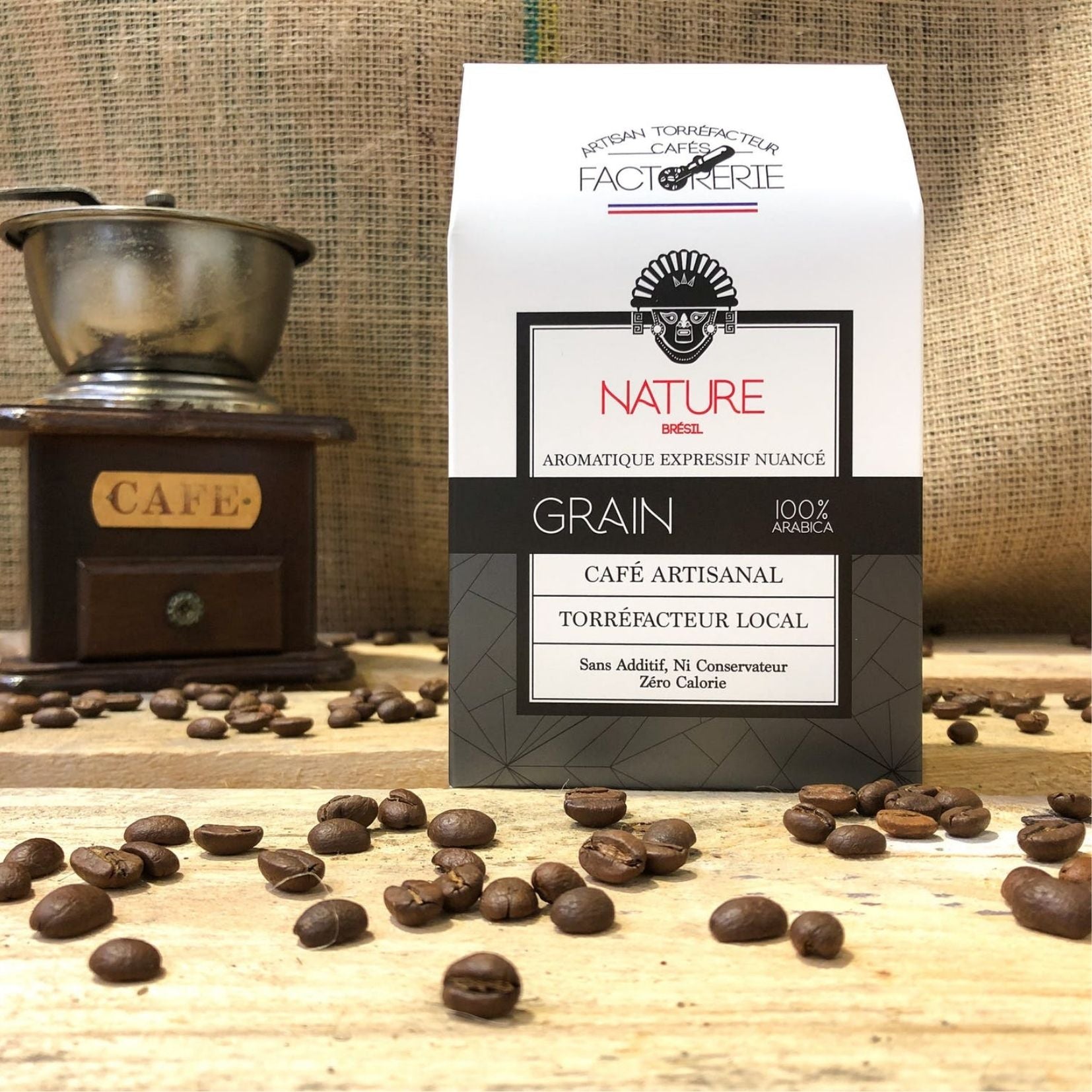 Café grain du Brésil 100% Arabica 250g