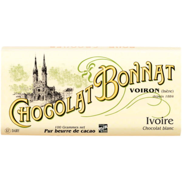 Elfenbeinweiße Schokolade 100g – Bonnat