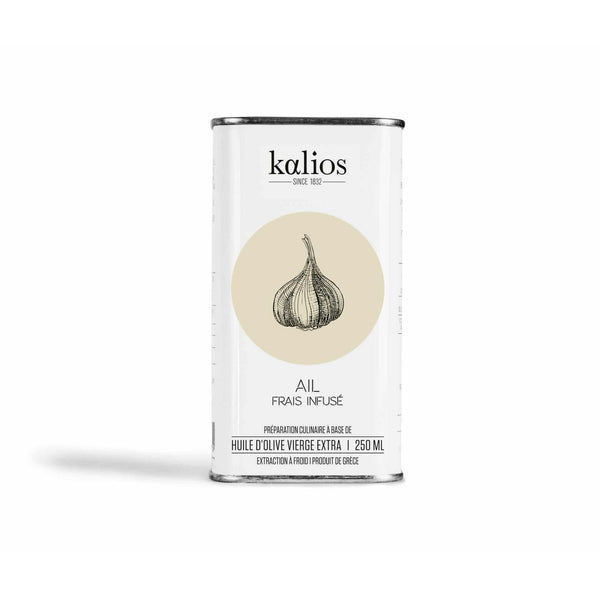Olivenöl mit frisch angereichertem Knoblauch – Kalios