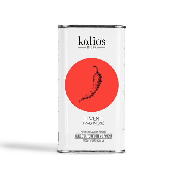 Olivenöl mit angereichertem Chilipfeffer – Kalios