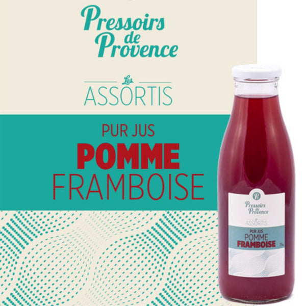 Jus de Pomme Framboise 75cl - Pressoirs de Provence