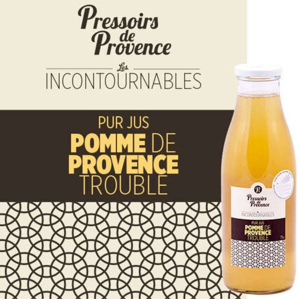 Jus de Pomme de Provence Trouble 75cl - Pressoirs de Provence