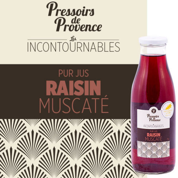 Jus de Raisin Muscaté 75cl - Pressoirs de Provence