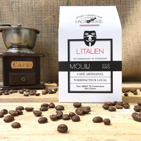 Italienischer gemahlener Kaffee – 250 g – Cafés Factorerie