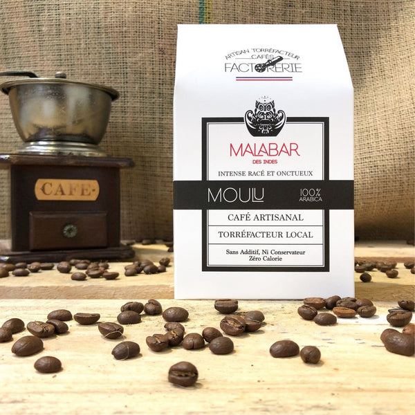 Malabar des Indes ground coffee - 250g - Cafés Factorerie