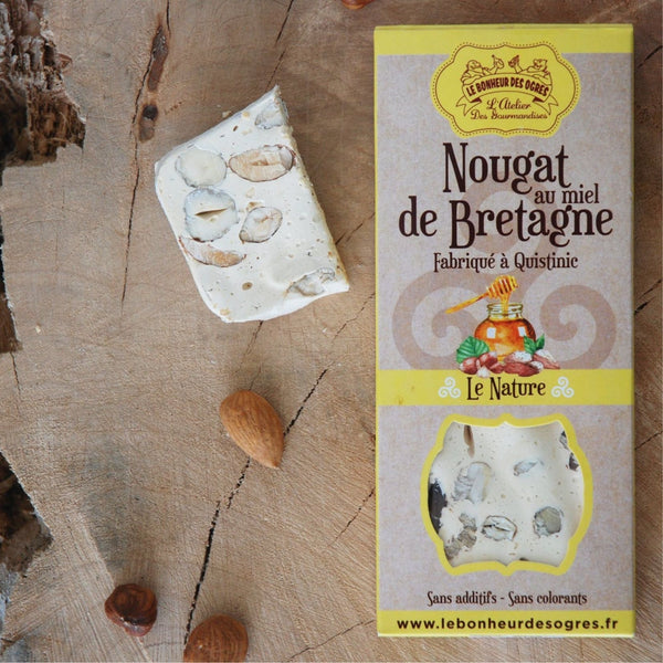 Bretagne-Honig-Nougat 80g - Le Bonheur des Ogres