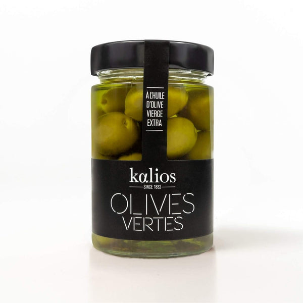 Grüne Oliven in Olivenöl - Kalios