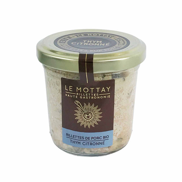 Organic pork rillettes with lemon thyme - Le Mottay Gourmand