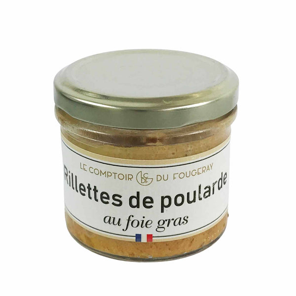Chicken rillettes with foie gras - Le Mottay Gourmand