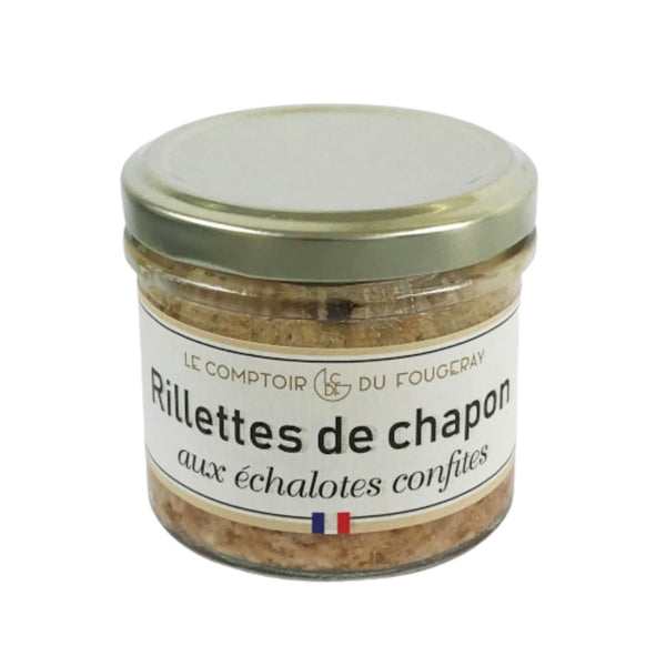 Capon rillettes with candied shallots - Le Mottay Gourmand