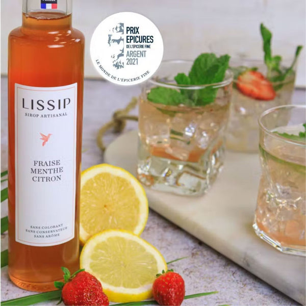Strawberry Mint Lemon Syrup 25cl - Lissip