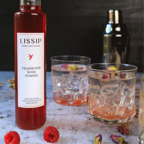 Raspberry Rose Apple Syrup 25cl - Lissip