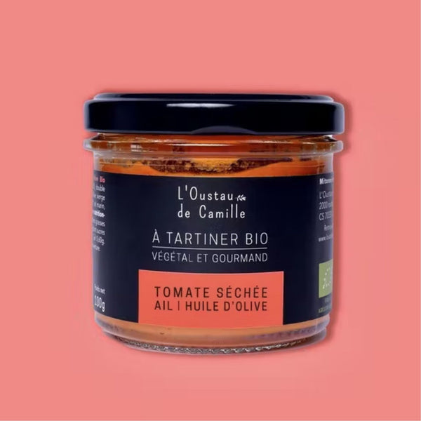 Tartinables Bio Tomate Séchée Ail Huile d'Olive - L'Oustau de Camille