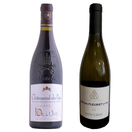 Wine box: Sancerre and Châteauneuf du Pape