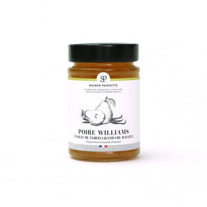 Confiture Poire William vanille de Tahiti grand cru Raiatea - Maison Perrotte