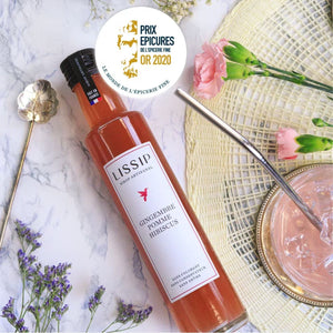 Sirop Gingembre Pomme Hibiscus 25cl - Lissip